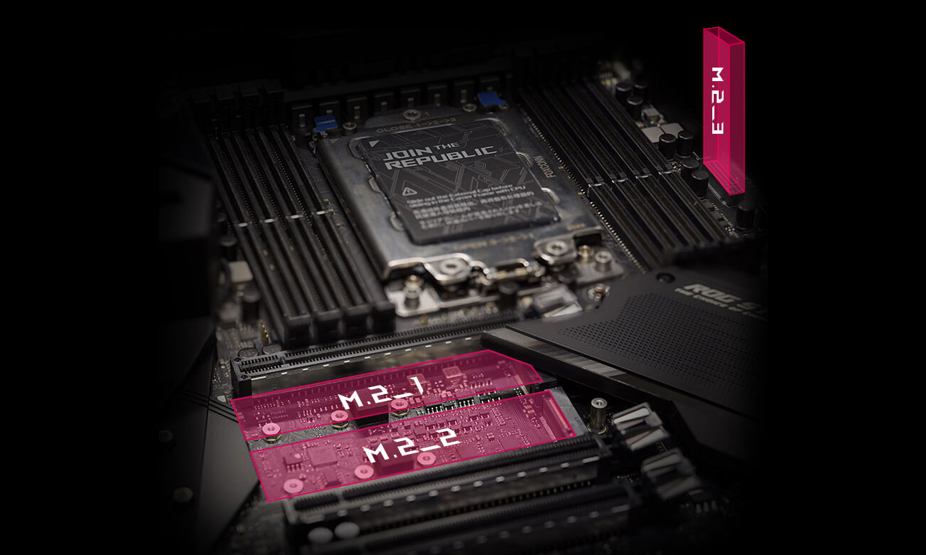 ASUS ROG STRIX TRX40-E GAMING - Złącza M.2