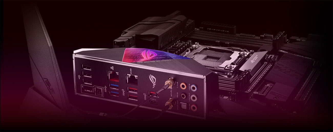 ASUS ROG STRIX X299-E GAMING II Łączność LAN WiFi
