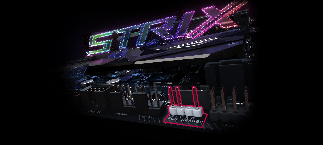 ASUS ROG STRIX X399-E GAMING podświetlenie autra sync