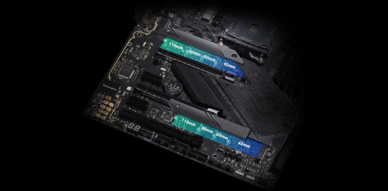 ASUS ROG STRIX X570-E GAMING - Złącza PCI-E 4.0 M.2