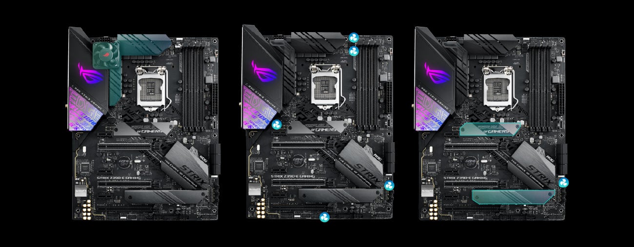 ASUS ROG STRIX Z390-E GAMING Możliwości chłodzenia