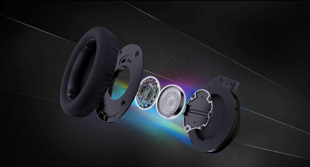 ASUS ROG Strix Fusion Wireless 50-milimetrowe przetworniki Asus Essence
