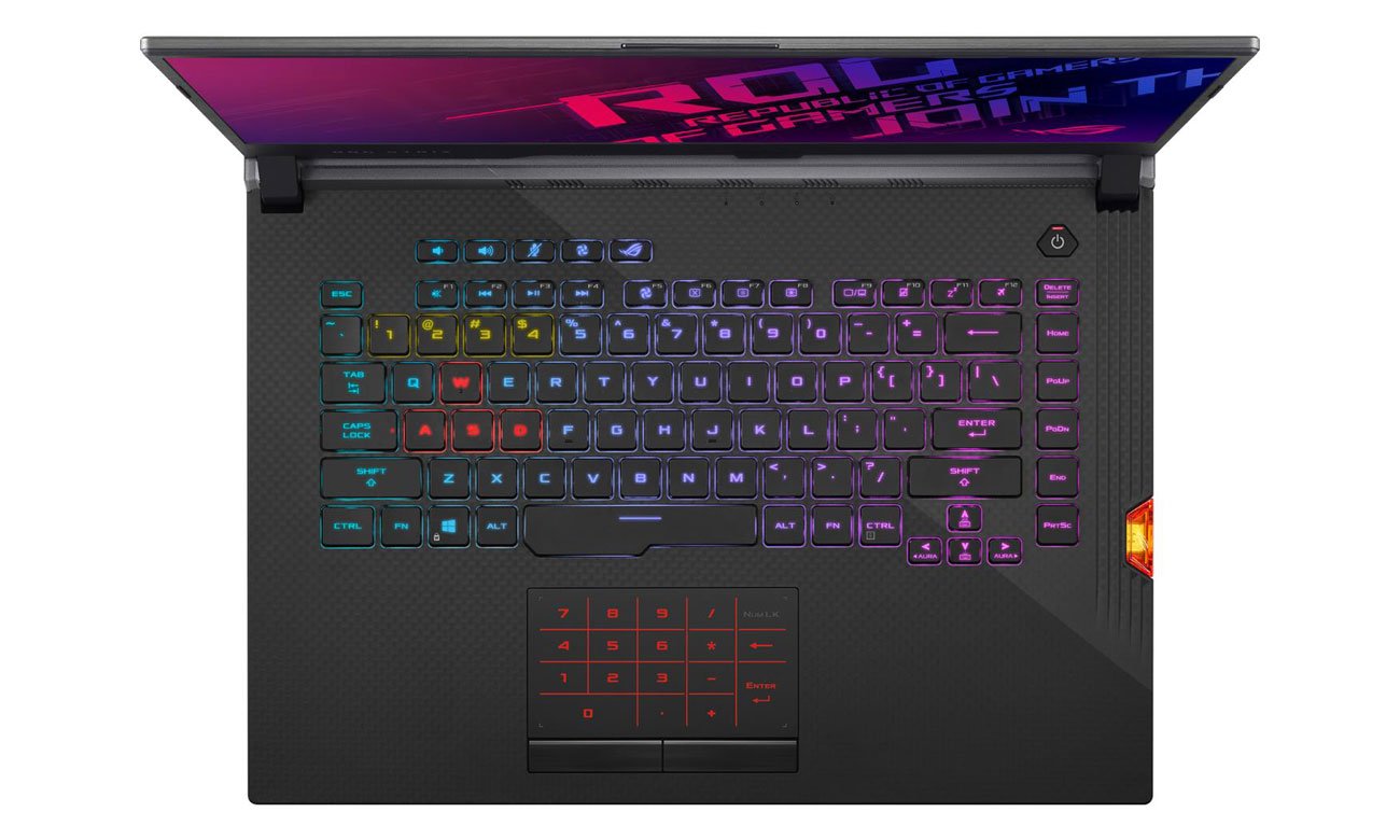 ROG Strix SCAR ekran matryca pokrywa