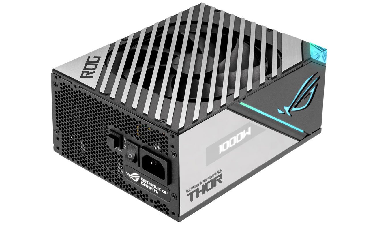 ASUS ROG Thor 1000W widok na wentylator