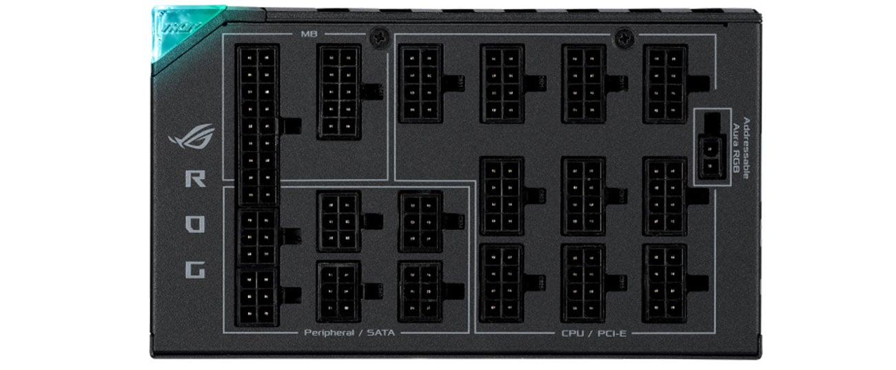 Asus ROG Thor 1600W modularne okablowanie