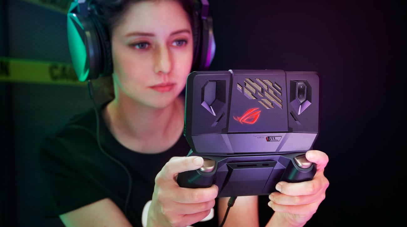 ASUS ROG Phone TwinView Dock programowalne fizyczne przyciski