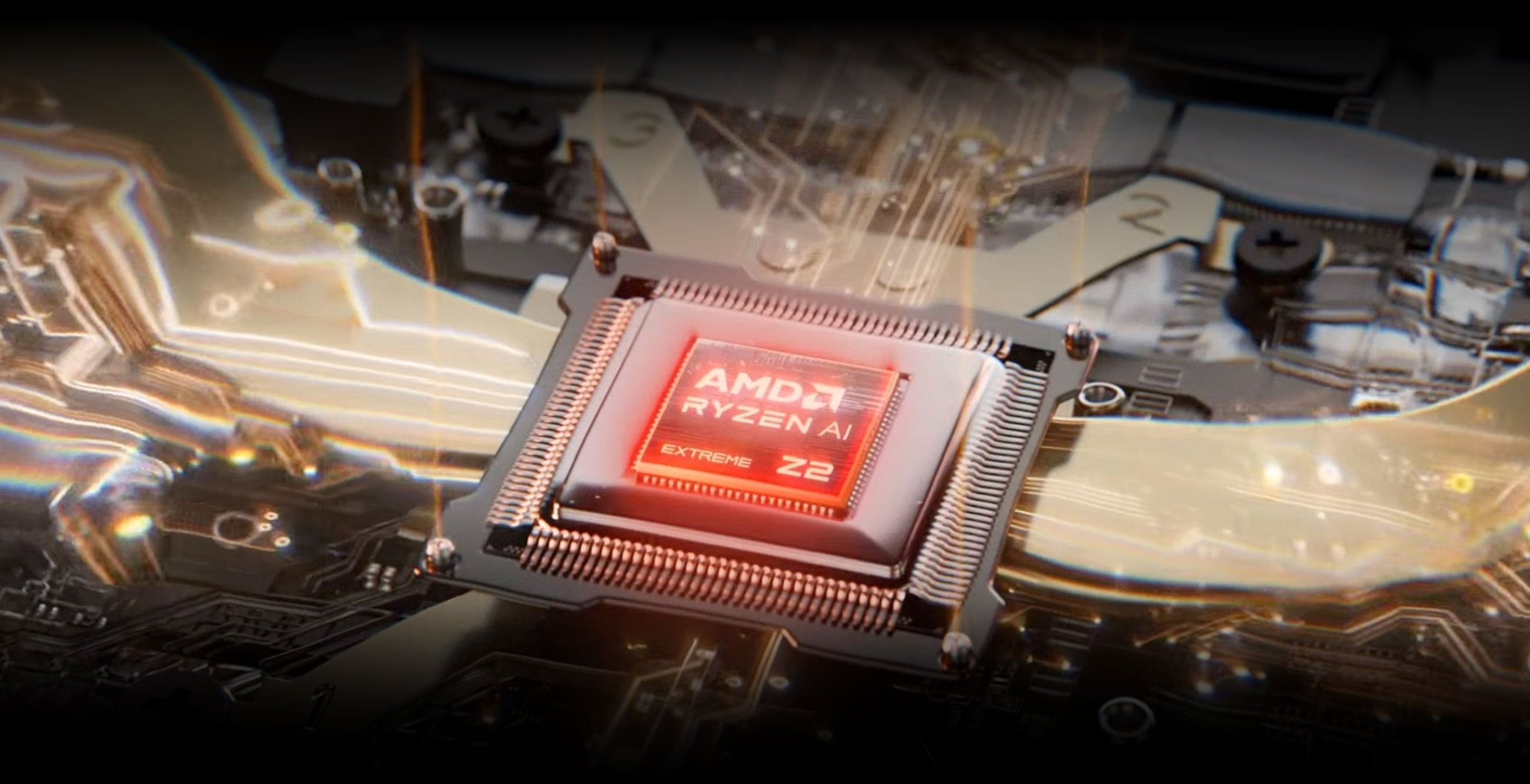 Wizualizacja procesora AMD Ryzen AI Extreme Z2