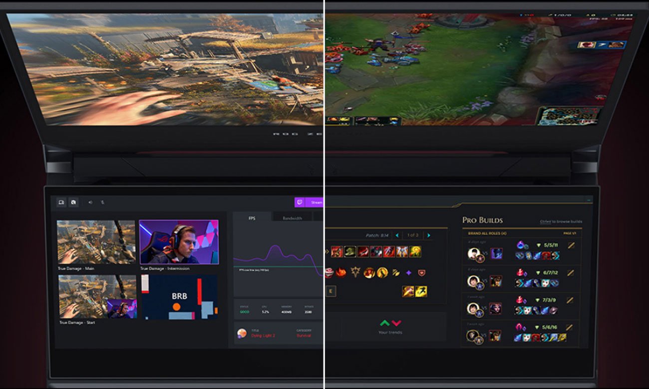 Dodatkowy ekran ROG ScreenPad Plus