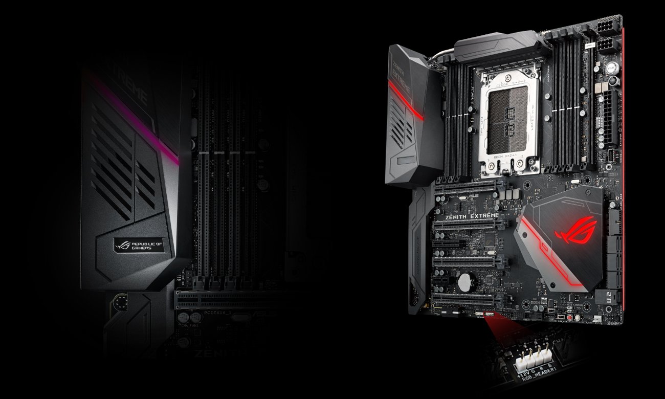 MSI X399 ROG ZENITH EXTREME Podśwetlenie RGB Aura Sync, LiveDash OLED