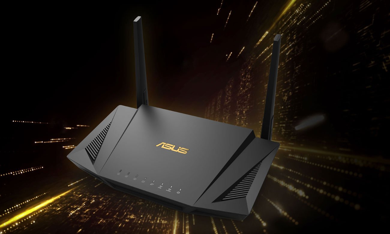 Der Router mit 802.11ax Standard ASUS RT-AX56U 1800Mb/s a/b/g/n/ac/ax 2xUSB 4xLAN