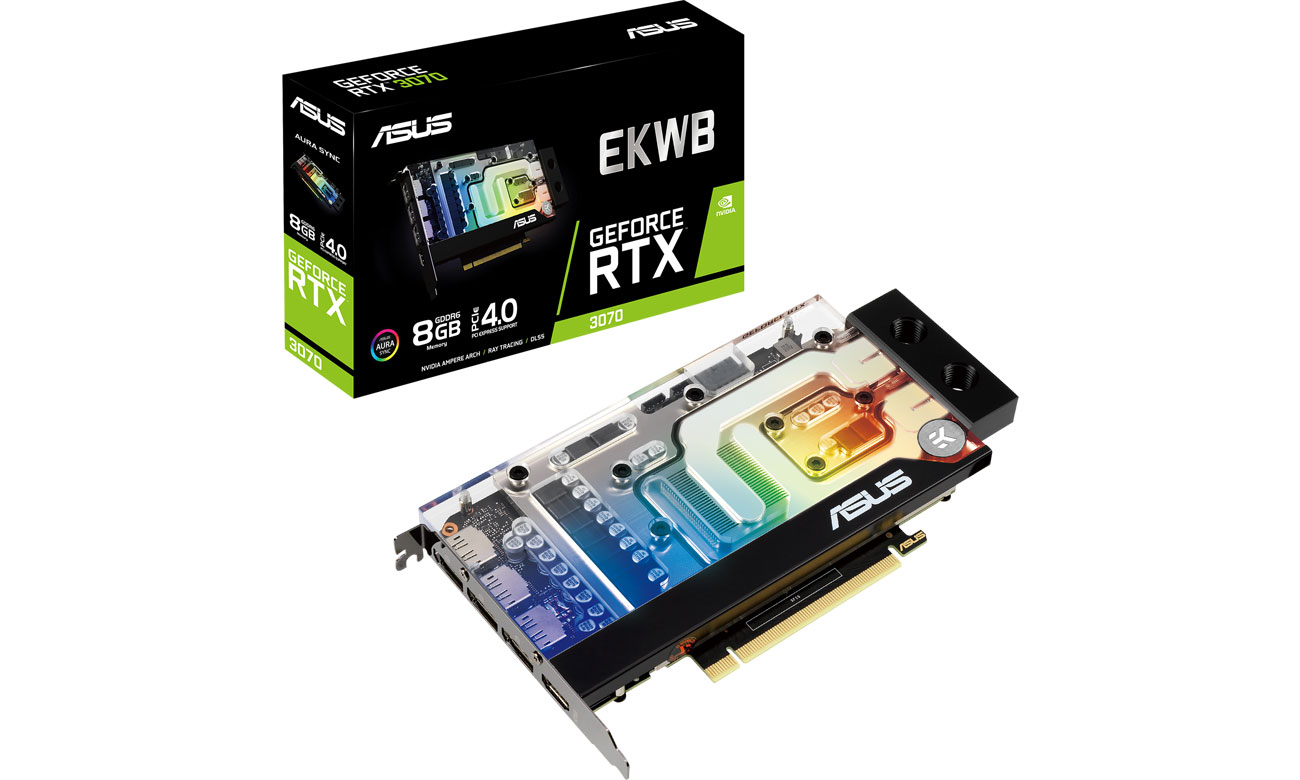 Karta graficzna NVIDIA ASUS GeForce RTX 3070 EKWB 8GB GDDR6 RTX3070-8G-EK
