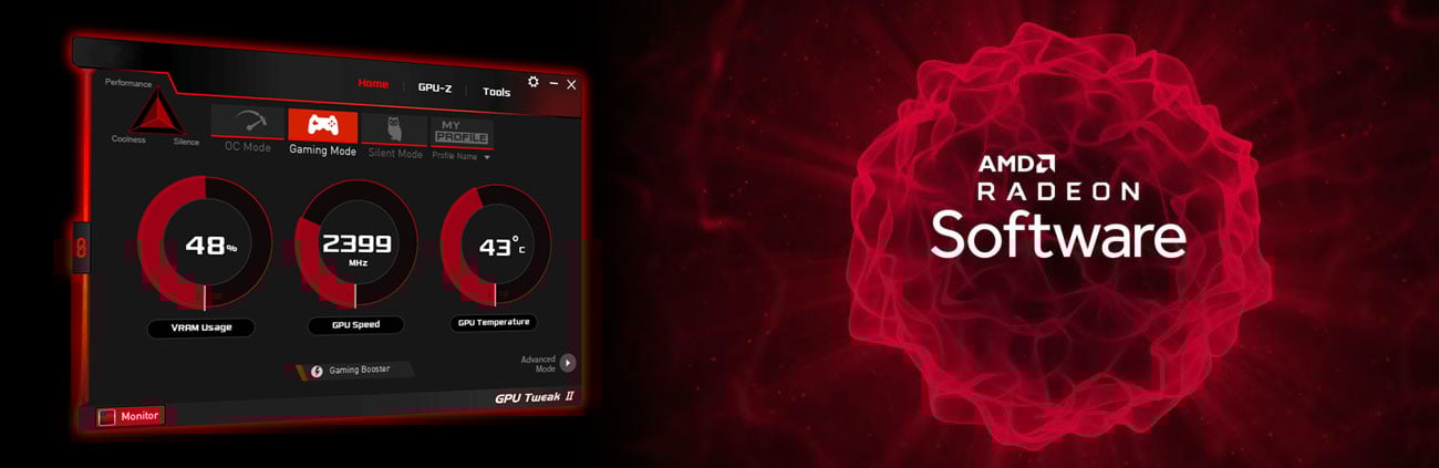 ASUS GPU Tweak II, AMD Radeon Software Adrenalin 2019 Edition