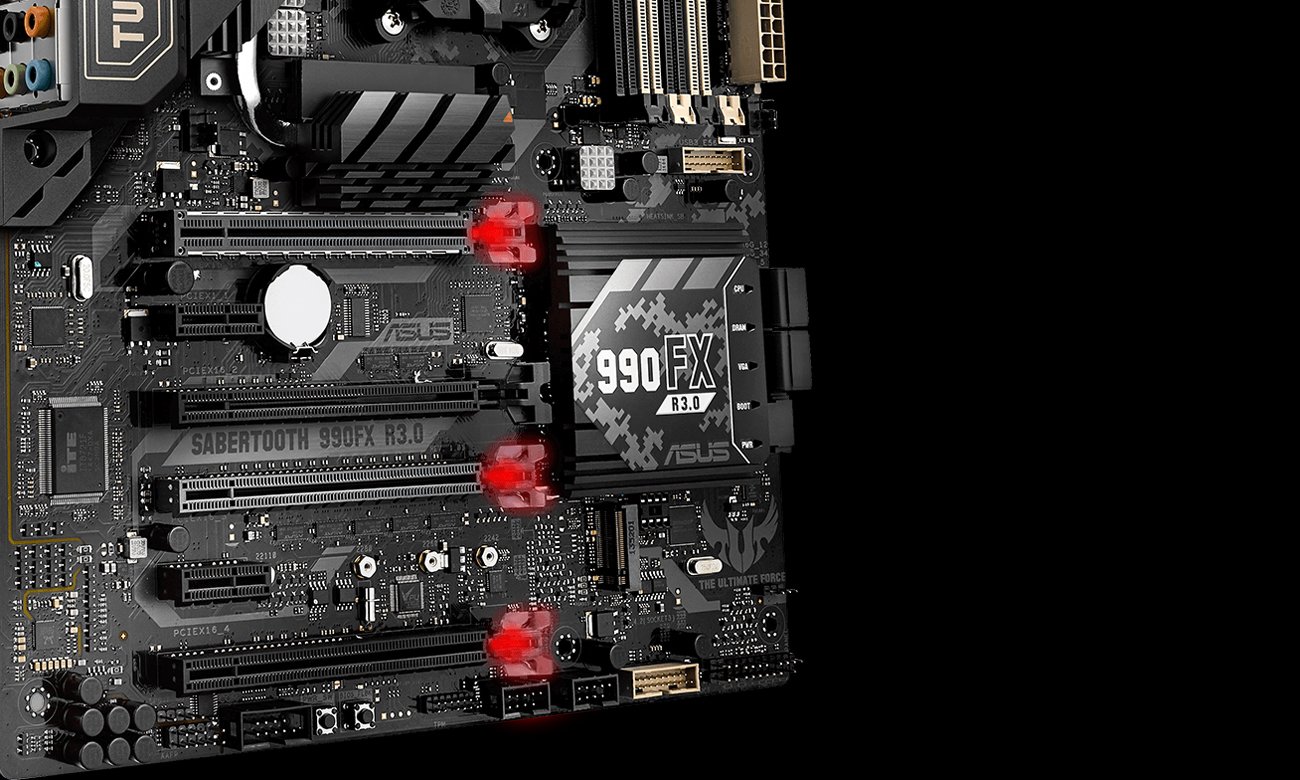 ASUS SABERTOOTH 990FX R3.0 Podświetlenie