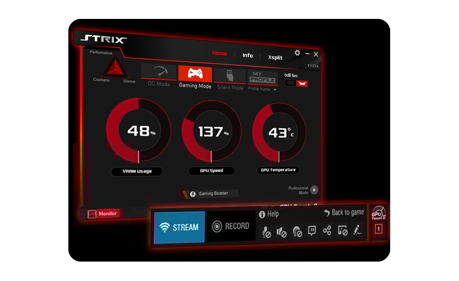 GeForce GTX 950 Strix Aplikacja