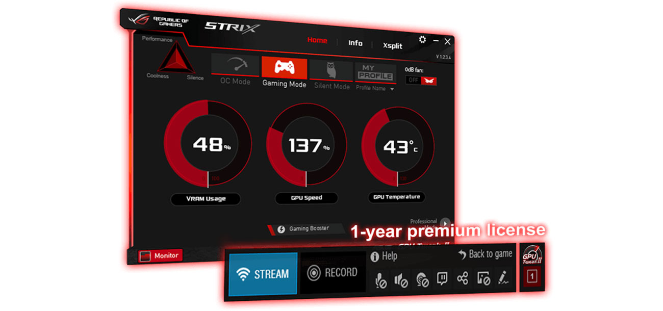 GPU Tweak II i Xsplit Gamecaster