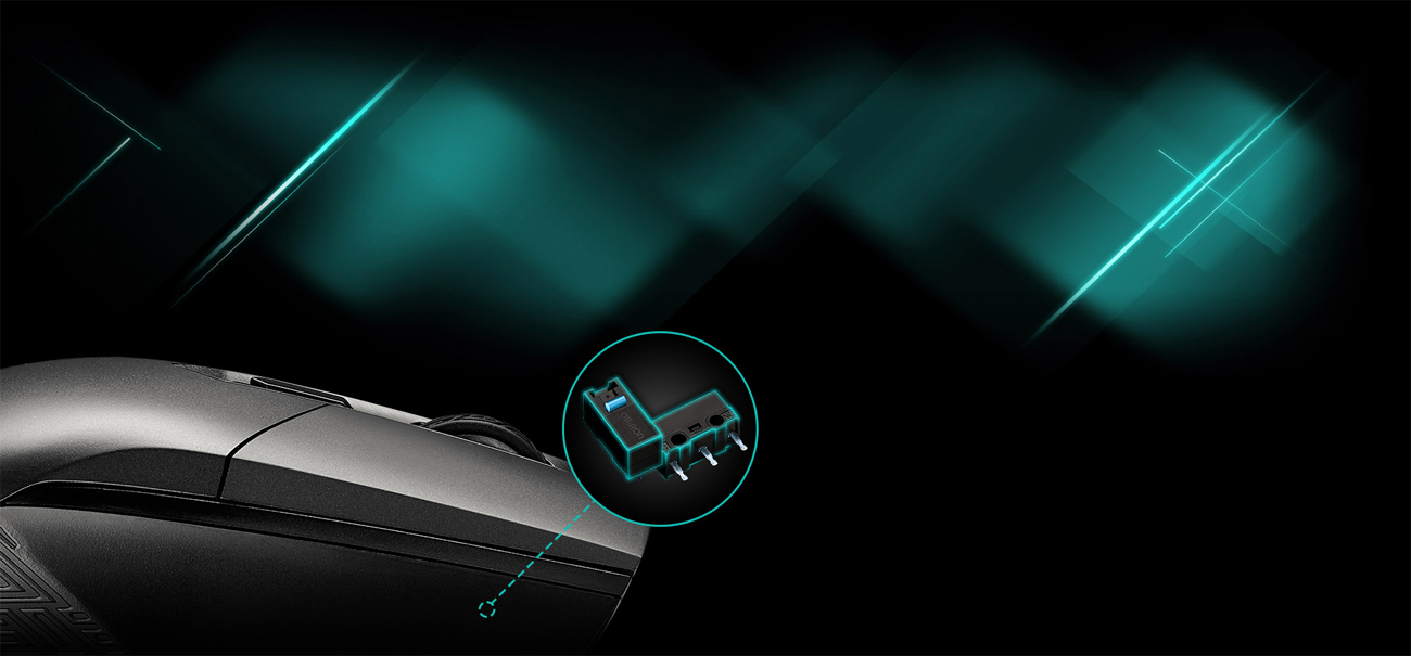 ASUS ROG Strix Impact Przełączniki OMRON