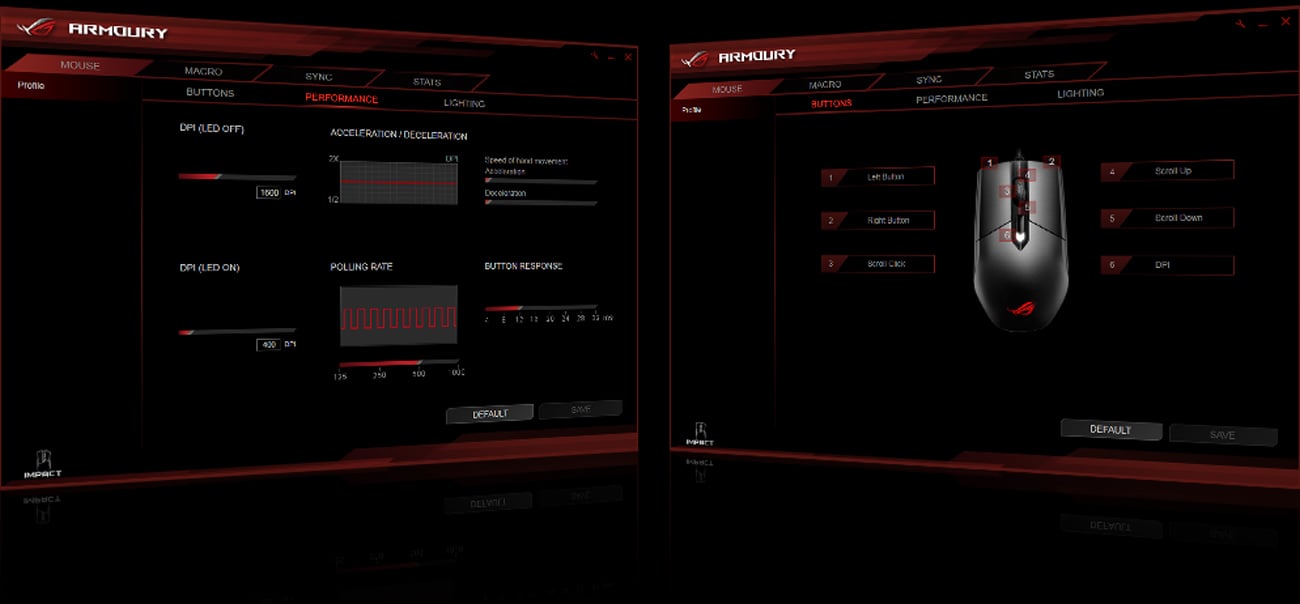 ASUS ROG Strix Impact Aplikacja ROG Armoury
