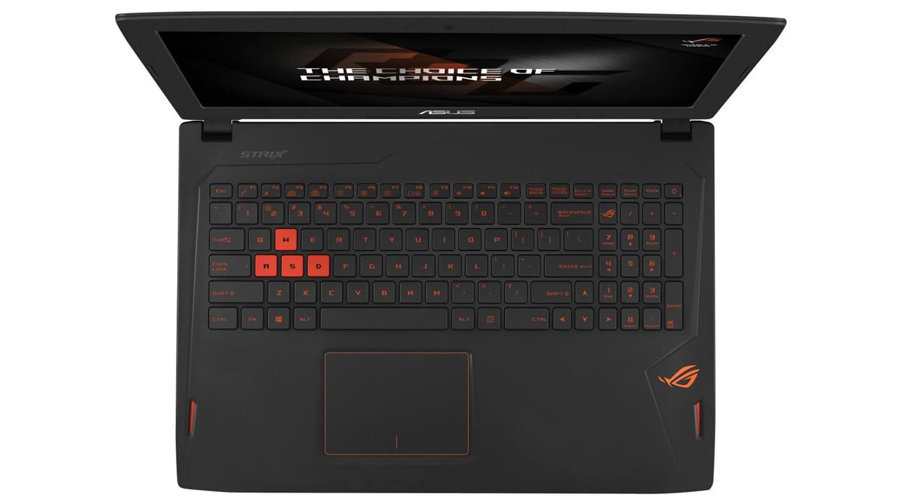 ASUS ROG Strix GL502VM podświetlana klawiatura chiclet