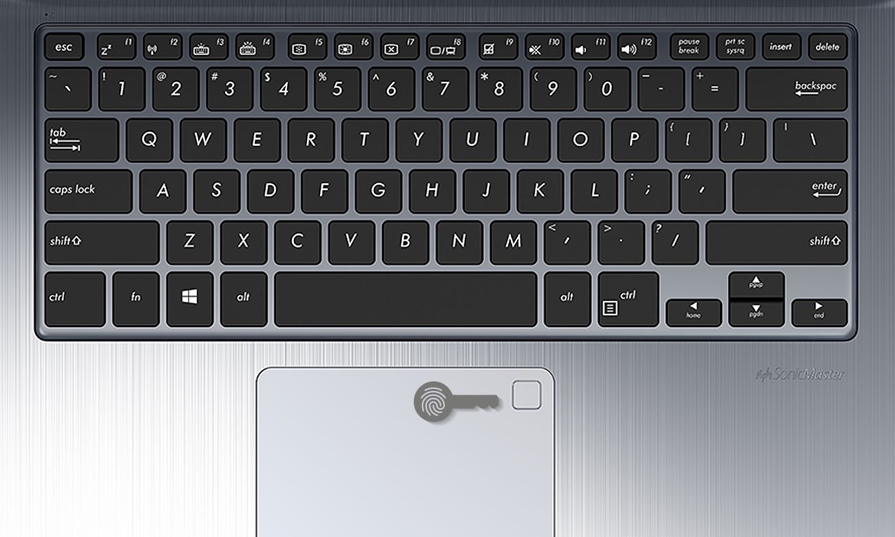 ASUS VivoBook Flip 14 czytnik linii papilarnych