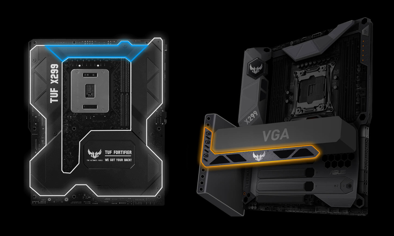ASUS TUF X299 MARK 1 Wzmocnienia TUF Fortifier