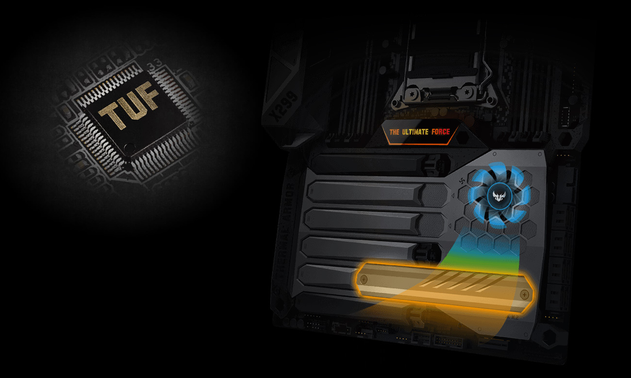 ASUS TUF X299 MARK 1 Chłodzenie