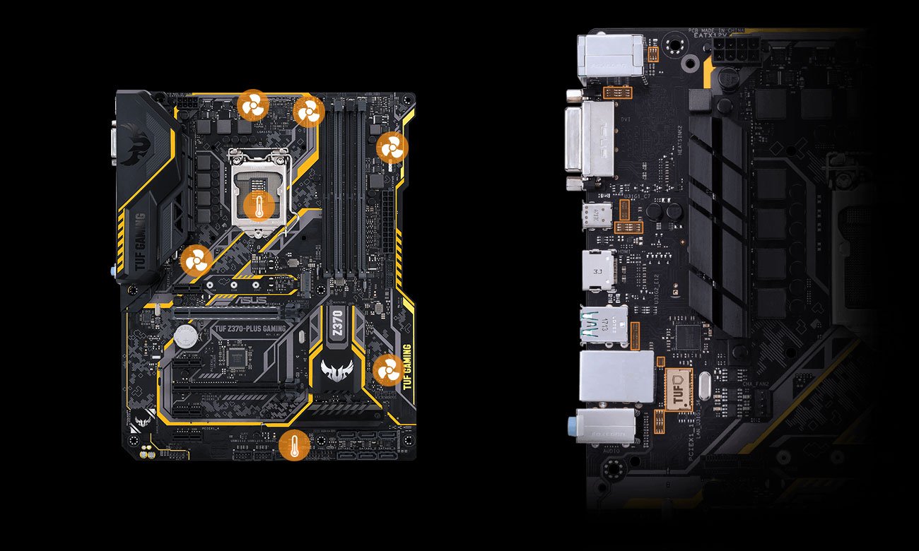ASUS TUF Z370-PLUS GAMING Fan Xpert 4 Core ESD Guards