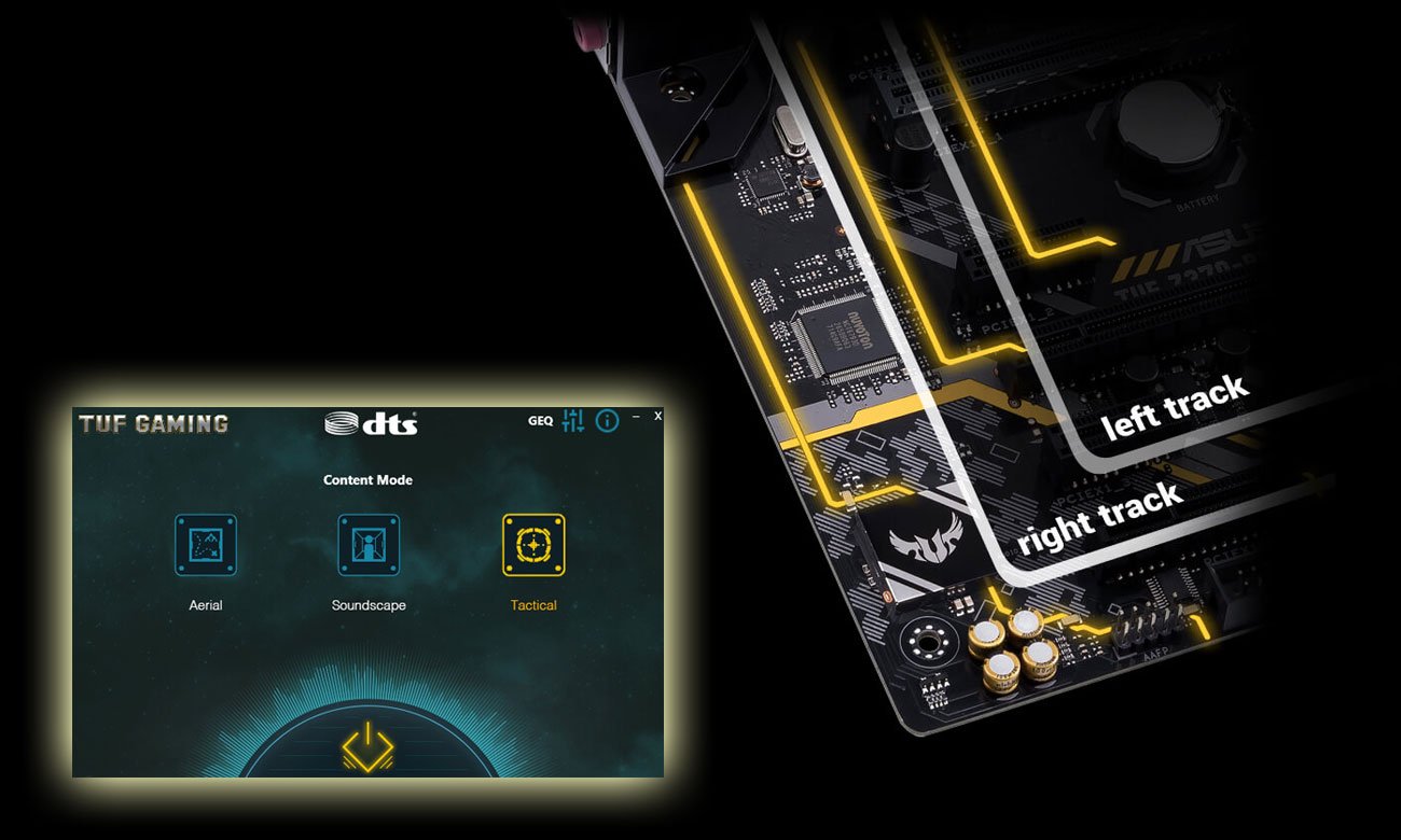 ASUS TUF Z370-PRO GAMING DTS Custom Izolacja audio