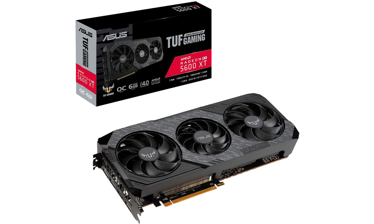 Karta graficzna AMD ASUS Radeon RX 5600 XT TUF Gaming EVO OC 6GB GDDR6 TUF 3-RX5600XT-O6G-EVO-GAMING