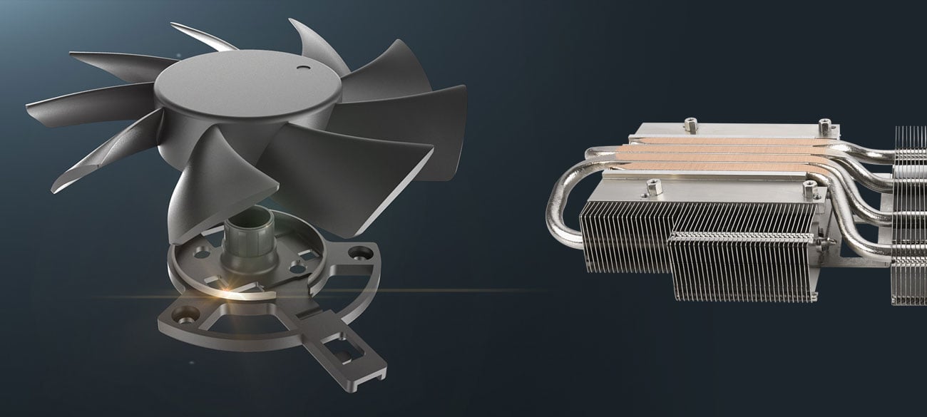 ASUS Radeon RX 5700 TUF OC - Chłodzenie