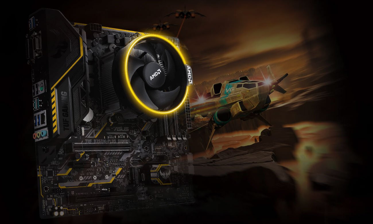 ASUS TUF B350M-PLUS GAMING Personalizowane oświetlenie RGB LED