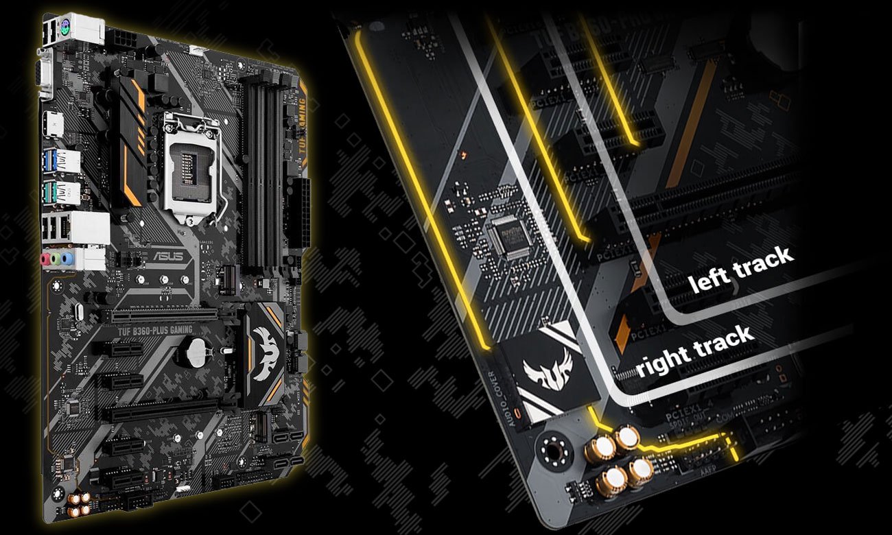 ASUS TUF B360-Plus Gaming Doskonały dźwięk