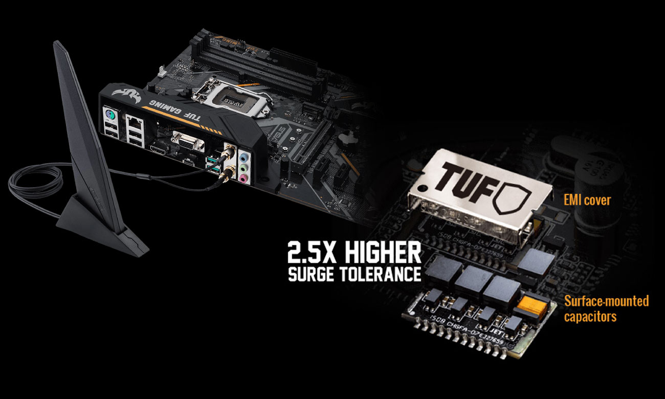 ASUS TUF B360-Pro Gaming (Wi-Fi) Większa przepustowość, mniejsze obciążenie CPU