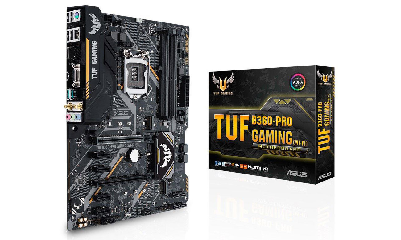 ASUS TUF B360-Pro Gaming (Wi-Fi) ASUS OptiMem Udoskonalona stabilność pamięci DDR4