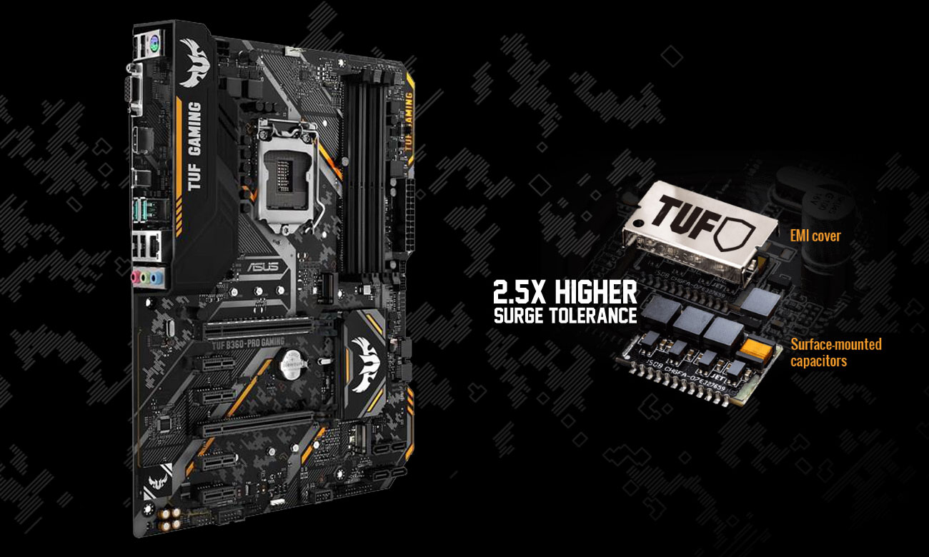 ASUS TUF B360-Pro Gaming Większa przepustowość, mniejsze obciążenie CPU