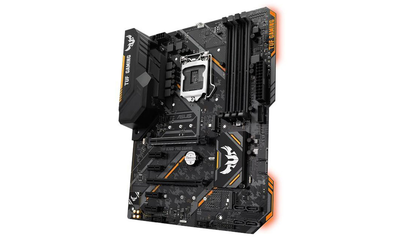 ASUS TUF B360-Pro Gaming ASUS OptiMem Udoskonalona stabilność pamięci DDR4