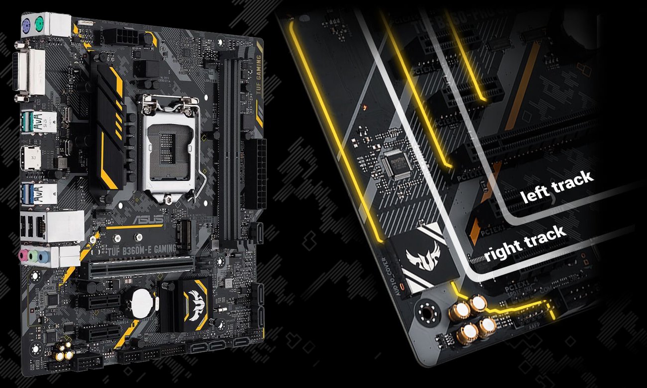ASUS TUF B360M-E Gaming Doskonały dźwięk