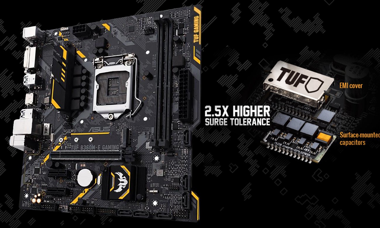 ASUS TUF B360M-E Gaming Zabezpieczenie sieciowe TUF LANGuard