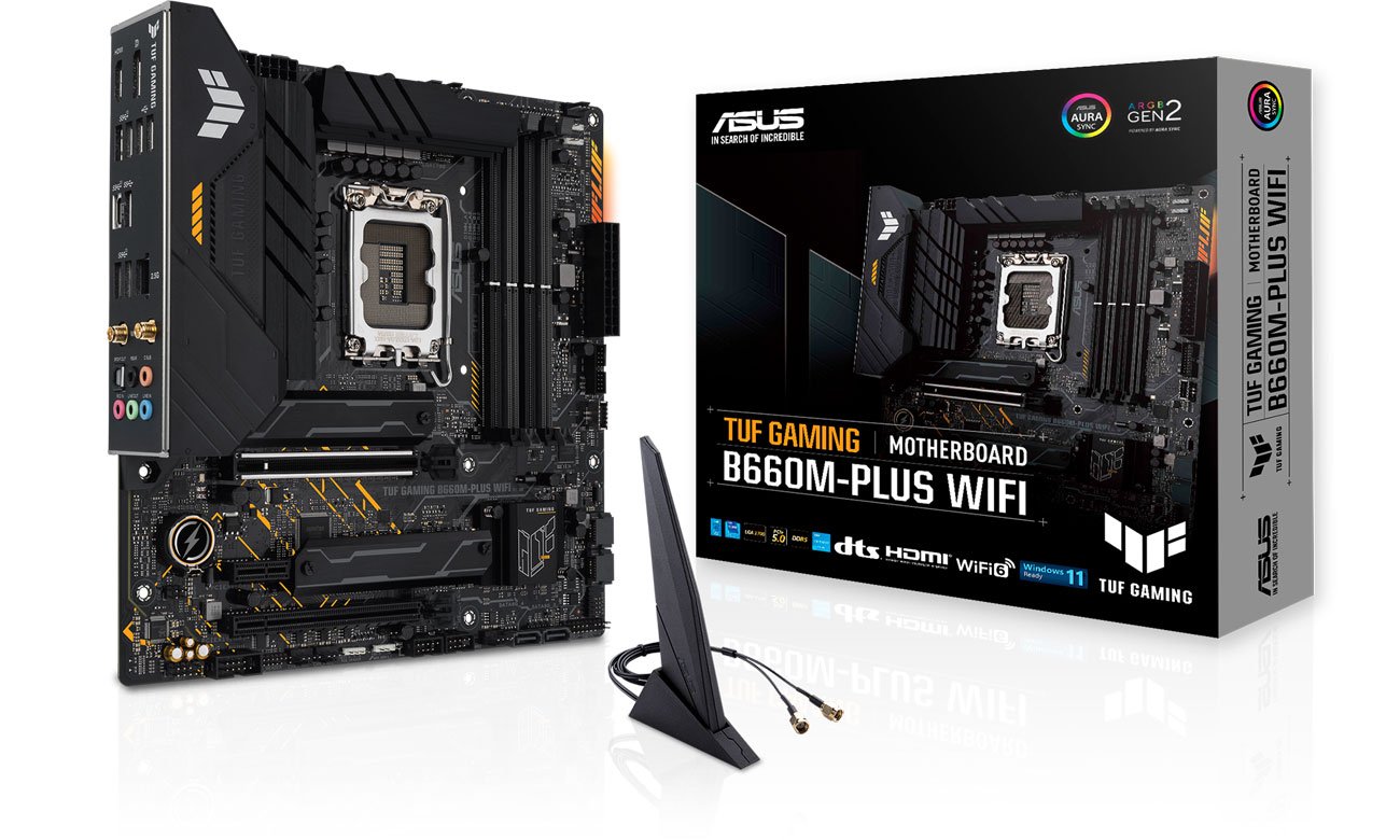 Płyta główna Socket 1700 ASUS TUF GAMING B660M-PLUS WIFI DDR5 90MB1AZ0-M0EAY0