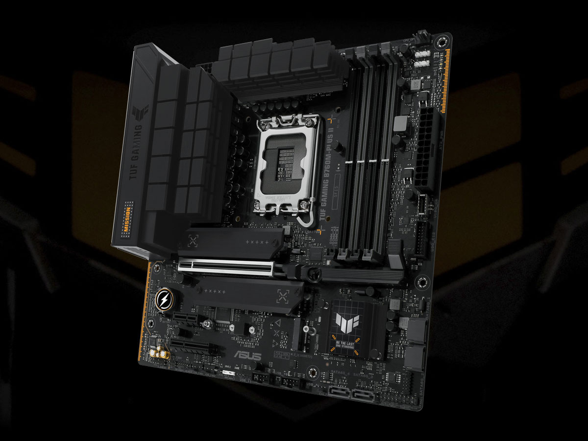 ASUS TUF GAMING B760M-PLUS II widok z prawej