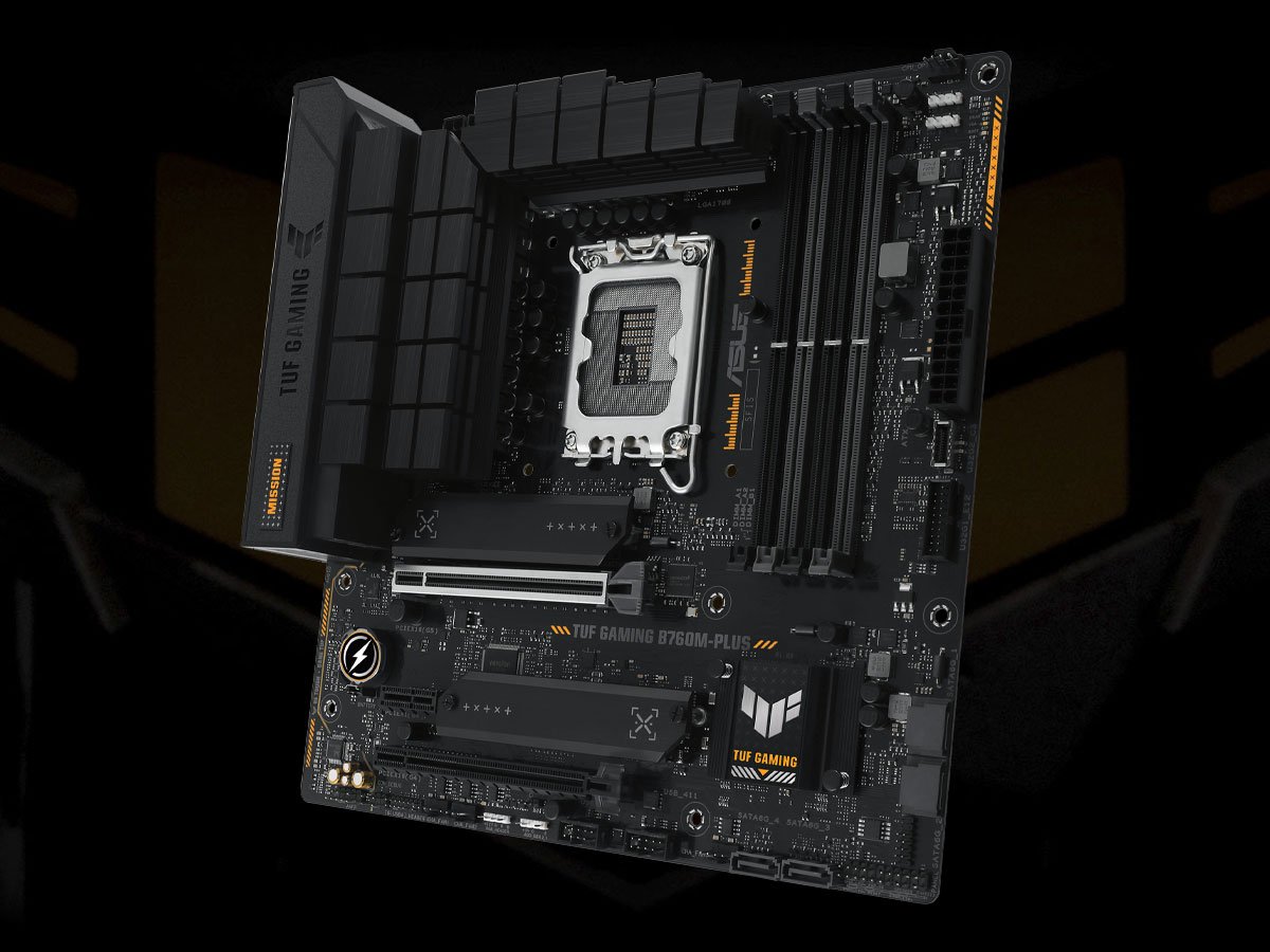 ASUS TUF GAMING B760M-PLUS widok z prawej