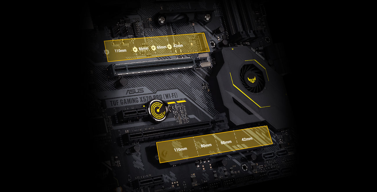 ASUS TUF GAMING X570-PRO (WI-FI) - Złącza M.2