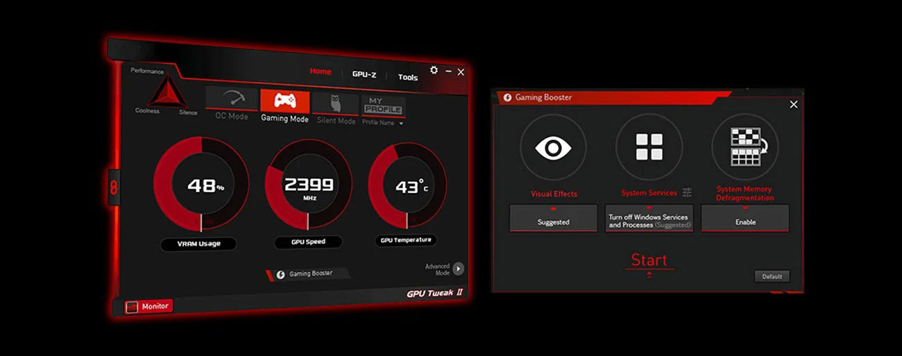 Aplikacja GPU Tweak II