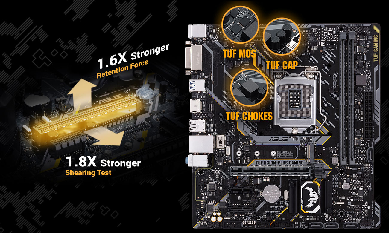 ASUS TUF H310M-Plus Gaming TUF Protection