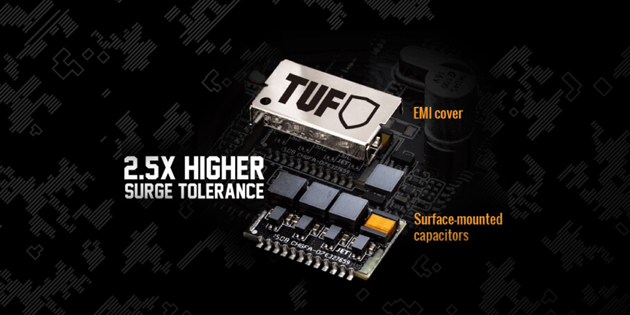 ASUS TUF H310M-Plus Gaming Łączność sieciowa dla graczy TUF LANGuard