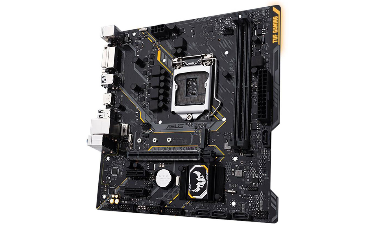 ASUS TUF H310M-Plus Gaming Udoskonalona stabilność pamięci DDR4 ASUS OptiMem