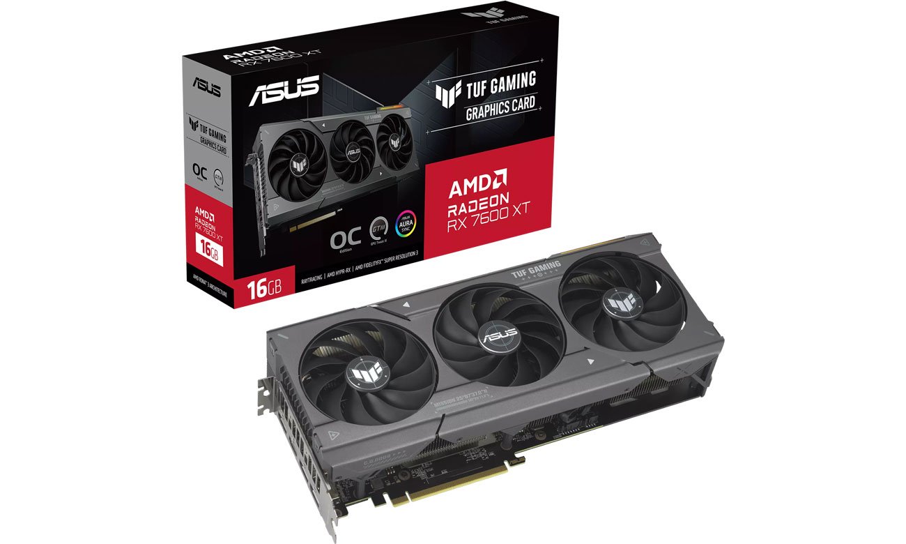 ASUS Radeon RX 7600 XT TUF Gaming OC 16 GB GDDR6