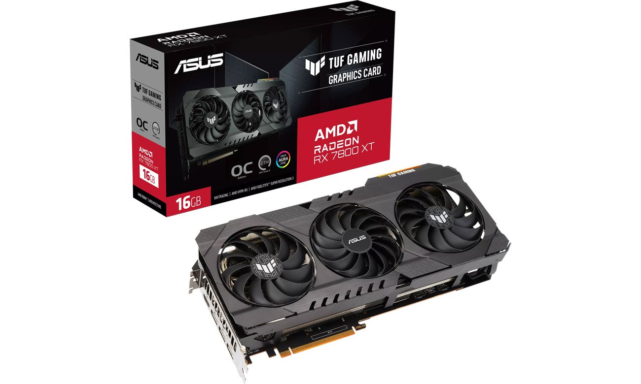 ASUS  Radeon RX 7800 XT TUF Gaming OC 16 GB GDDR6