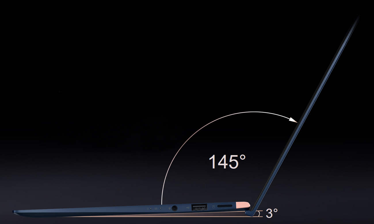 ASUS ZenBook UX433FN komfort zawias ergolift