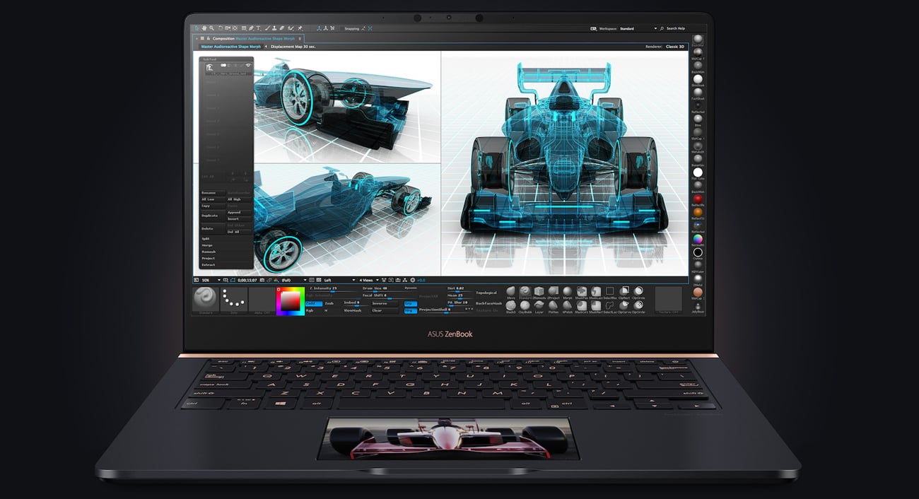 ASUS ZenBook Pro UX480 klawiatura produktywność