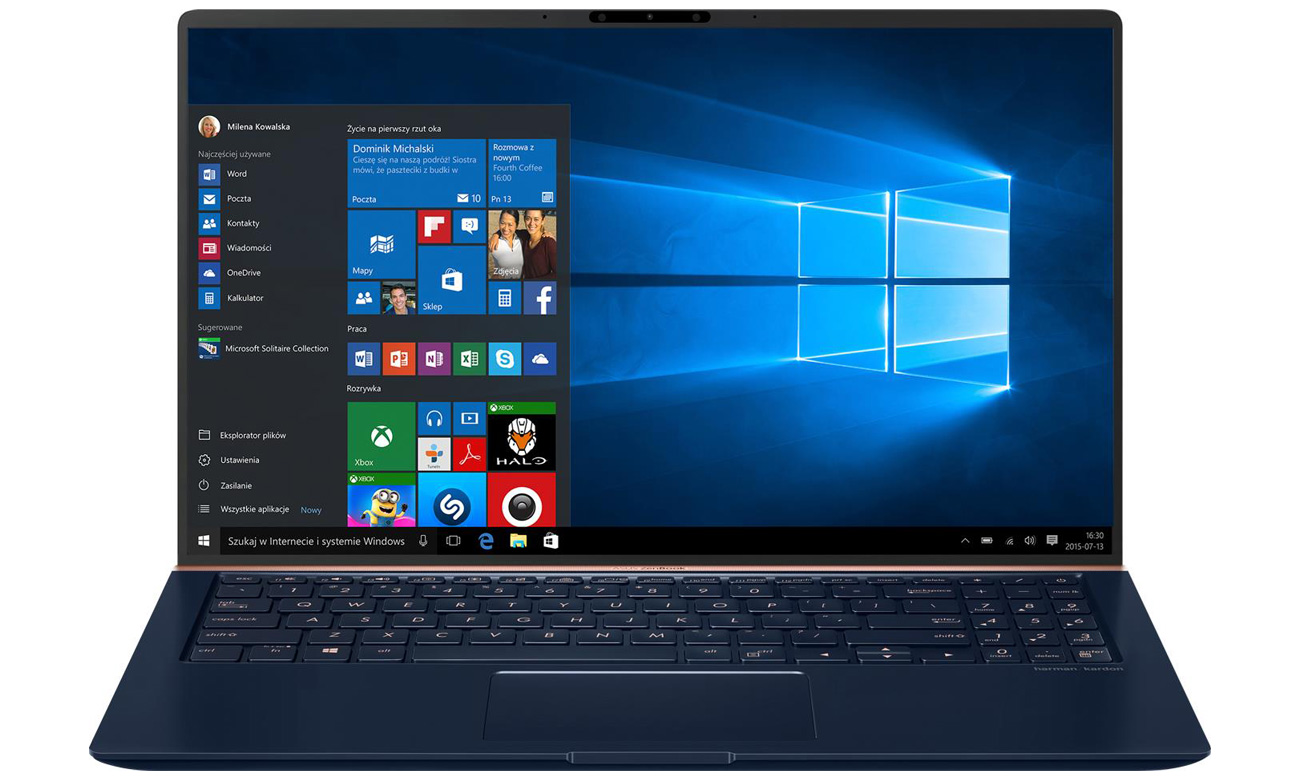 ASUS ZenBook UX533 ekran nanoedge